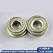 DINGGUANGHE-CUP Flanged Bearings 2Pcs Diving Front Fork Plat Bearing ID 1/2 inch 12.7x27x30mm Wheelchair Accessories H009-B Wheelchair Bowl Bearings Industrial Products
