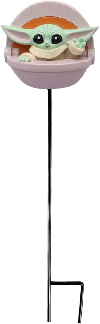 Grogu Star Wars Garden Stake 38 cm Decorative Garden Decoration for Flower Bed Lawn or Flower Pot Outdoor Decoration Figure