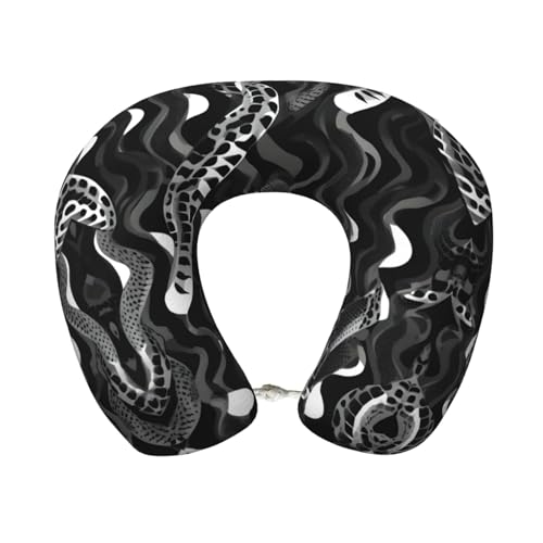 Almohada de poliéster negra para cuello y hombros miniatura 1