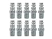 TOPRING Quick Connect Plug, ULTRAFLO Profile, for Pneumatic Air Compressor Hose or Tool, 1/4" Male NPT (10-Pieces)