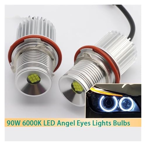 Angel Eyes para coche BMW E60 E39 E87 Faros LED Marcador Ojos Ángel 2