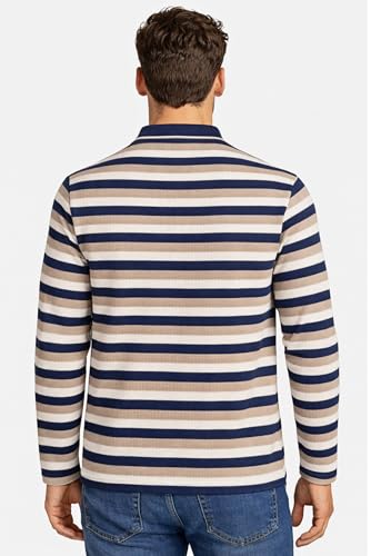 Image of SANE ORIGINALS Full Sleeves Textured Polo Tshirt for Men with Pocket || Long Sleeves Collar and Pocket T-Shirt for Men
