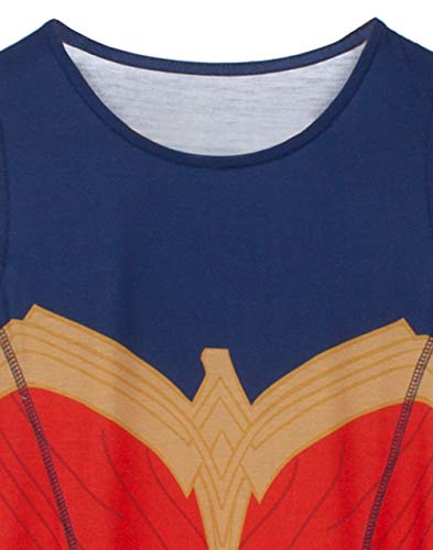 Disfraz Wonder Woman para niñas de 5-6 años azul o rojo miniatura 5