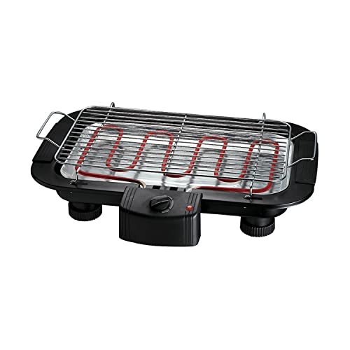 BARBECUE ÉLECTRIQUE De Table - DIMENSION GRILLE - 38x22CM EDM - 2000 W Cover