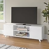 Panana TV Stand Television Stands TV Console Unit with Shelf and 2 Doors Storage Cabinets for Living
