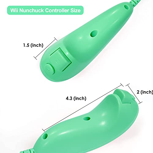 2Packs Nunchuck Controller Remote Replacement For Wii Wii U Console #TOP4