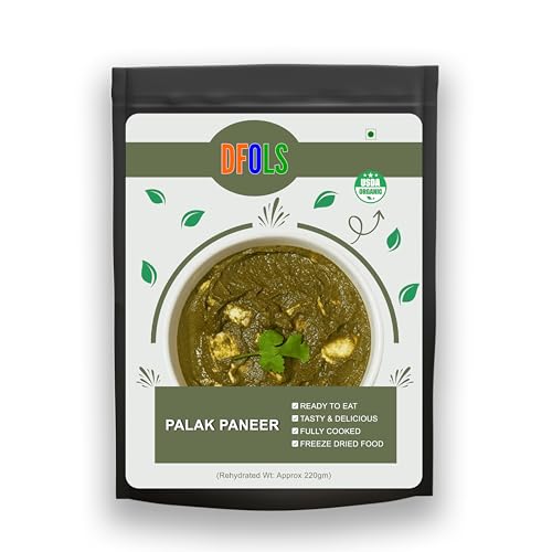 Ready to Eat Palak Paneer, Classic Indian Spinach and Cottage Cheese Curry, Heat and Serve Meal, Authentic Creamy