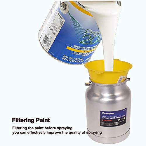 Dynastus 33 Oz Siphon Feed Spray Gun - 2.5Mm Nozzle For Spraying Oil-Based Or Latex Paints, With Filtering And Cleaning Kits #TOP2