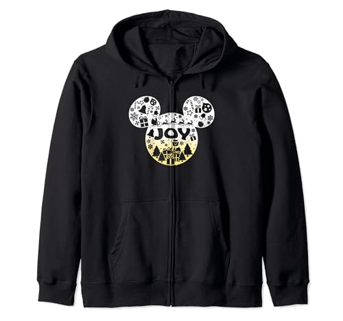 Disney Mickey Christmas Joy Ears Zip Hoodie veste à capuche de Noël Disney