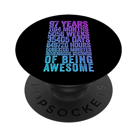 Divertida camisa de cumpleaños 97 Old Meter Divertidos regalos de 97 años PopSockets PopGrip Intercambiable