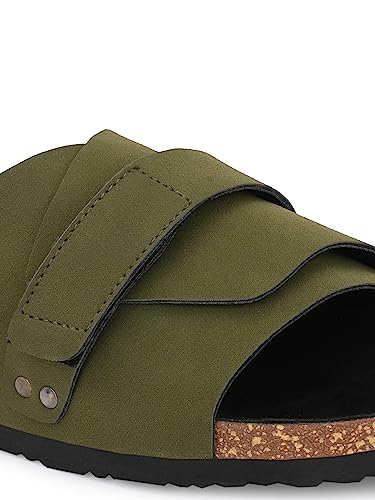 Image of EL PASO Men's Leather Sandal Slippers - UK