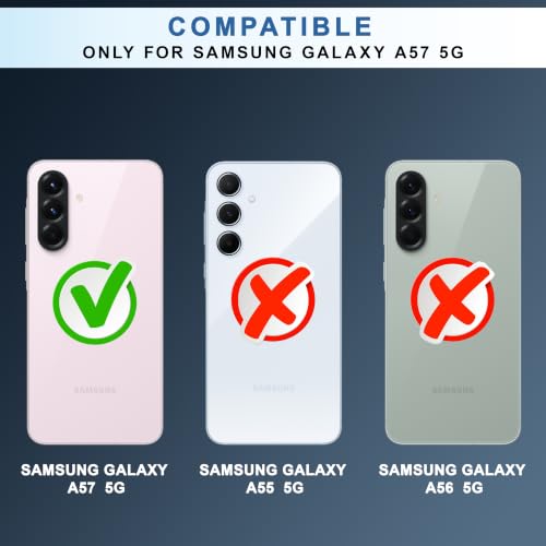 Image of CEDO Backcover for Samsung Galaxy A57 (5G) | Camera Protection Bump Shockproof Edge | Ultra Hybrid Transparent Acrylic Clear TPU+PC Hard Backcase Cover (Black)