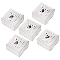 deleyCON CAT6a Universal Netzwerkdose 1x RJ45 Port geschirmt, 5 Stück, Weiß – Ansicht 1