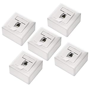 deleyCON – deleyCON CAT6a Universal Netzwerkdose 1x RJ45 Port geschirmt
