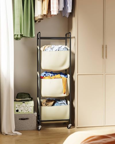 3-Section-Laundry-Sorter-with-Removable-Bags-120L-Rolling-Vertical-Laundry-Hamper-Stackable-Laundry-Baskets-organizer-for-Bathroom-Apartment-Dorm-Beige-With-Wheel