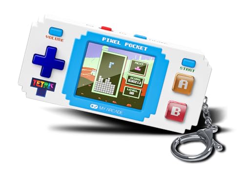 Tetris Pixel Player: Officially Licensed Tetris Video Game, 10 Bonus Games, Portable Keychain Arcade, Game for Kids and Adults - Image 7