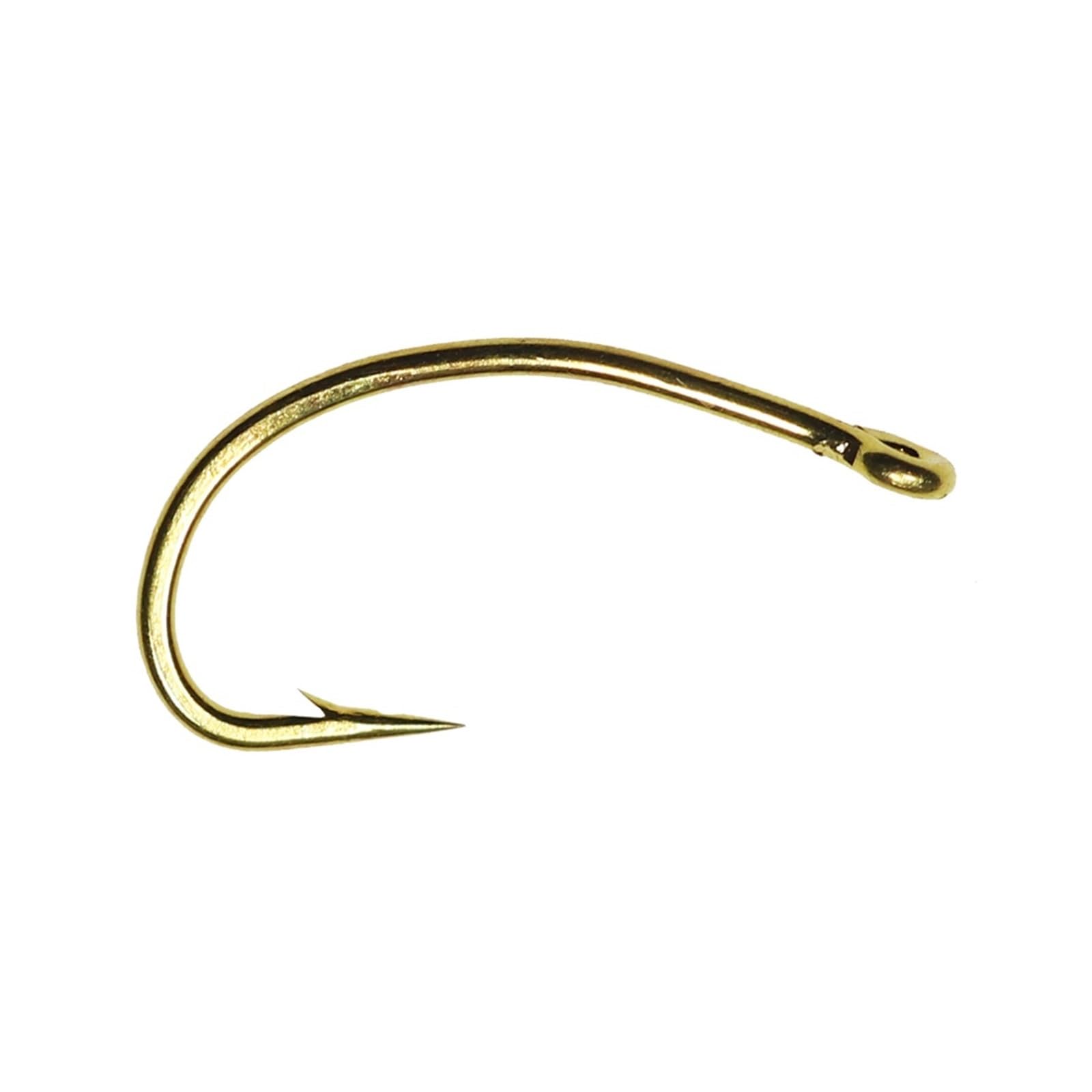 Amo da Pesca, Ami da Pesca, Amo da Pesca Dorato NINFA Scud Midge Caddis Gamberetti Ami da Pesca a Mosca 100 Pezzi (Color : 100pcs Size 14)