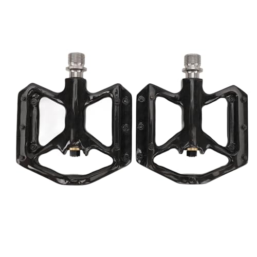 Bike Pedals Carbon Fiber 3 Bearing Anti Slip Lightweight Flat Platform Pedals for Road Mountain Bikes Durable Strong Pedal Set for Cyclists Carbon Fiber Material 92x107x16.5mm 2PCS