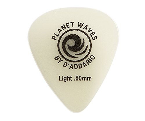 Palheta de guitarra D'Addario Cellu-Glow, leve, pacote com 10