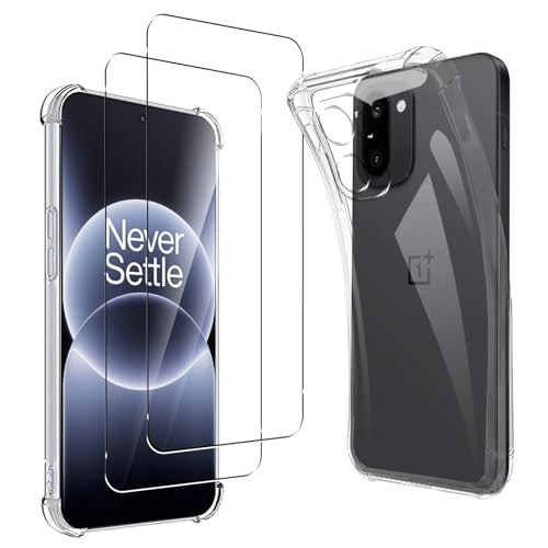 Coque OnePlus 15R transparente en TPU avec 2 verres trempés
