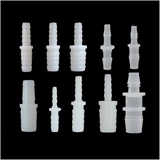 Nostalgie Pipe Fittings 5 Pieces 3mm 4mm 5mm 6mm 8mm 9mm 10mm 11mm 12mm Hose Barb Two Way Plastic Connector Pipe Fitting Reducer For Aquarium Fish Tank Tube Fitting (Color : 3-5mm)