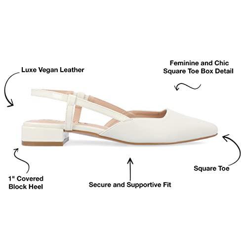 Leather Slingback Flats by Journee Collection2