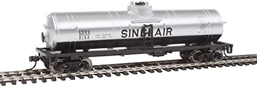 Walthers Trainline 40' Tank Car with Metal Wheels Ready to Run - Sinclair Oil