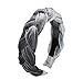 Produktbild Kllomm Haarband Einfarbig Damen Haarschmuck Breites Haarband Kunststoff Haarband Stirnband-grau