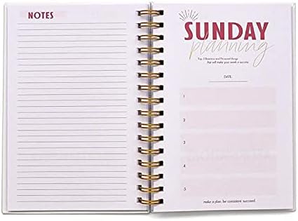 Sunday Planning Journal - Plan 5 things weekly