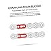 Garneck 10pcs Heavy Duty Roller Chain Connecting Links Sturdy Chain Buckles for Industrial Use Compatible