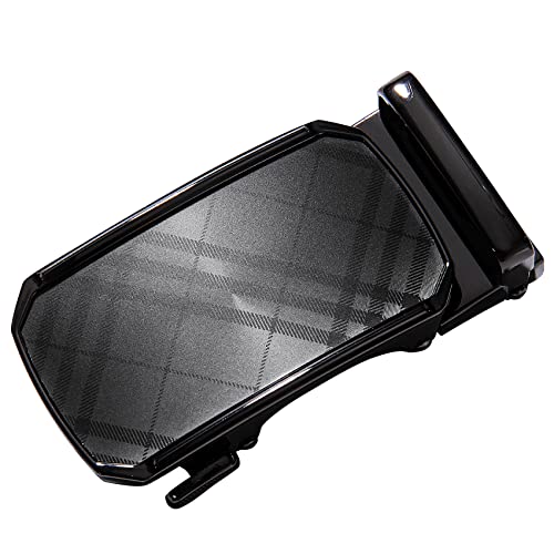 Image of Dubulle Designer Men's Belts, Ratchet Leather Sliding Buckle Dress Belt