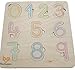 Puzzle encajable artesano de números con relieve sin pomos, diseñado por educadora infantil y asistente AMI.
