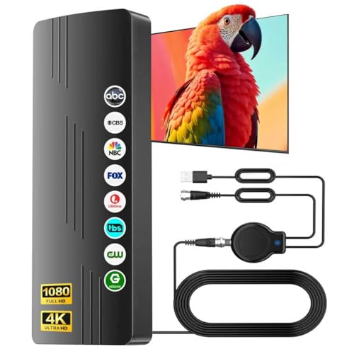 Image of TV Antenna 3200+ Miles Long Range Tv Antenna Indoor Outdoor, Supports 4K 8K 1080p