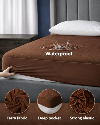 Image of Waterproof Mattress Protector 6x6.5 Feet (72x78) | Elastic Fitted Bedsheet | Soft & Durable Gadda Cover Dustproof By Bharat Griha BG16