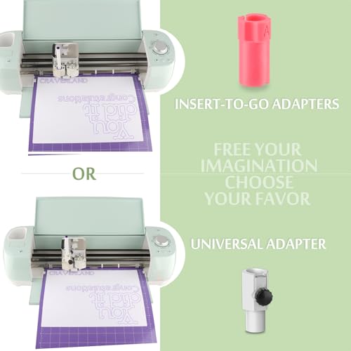 Image of CRAVERLAND Universal Pen Adapter Set for Maker 4 3 /Maker /Venture /Explore 4 3 /Explore /Air 2 /Air,15 Quick Insert-to-Go Adapters Holders with an Universal Pen Adapter Set,Fit All Pens Less Than 0.5in