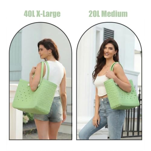 LiAYiD Rubber Beach Tote Bag X-Large - Waterproof Tip-Proof Lightweight by LiAYiD - Used condition - Image 4