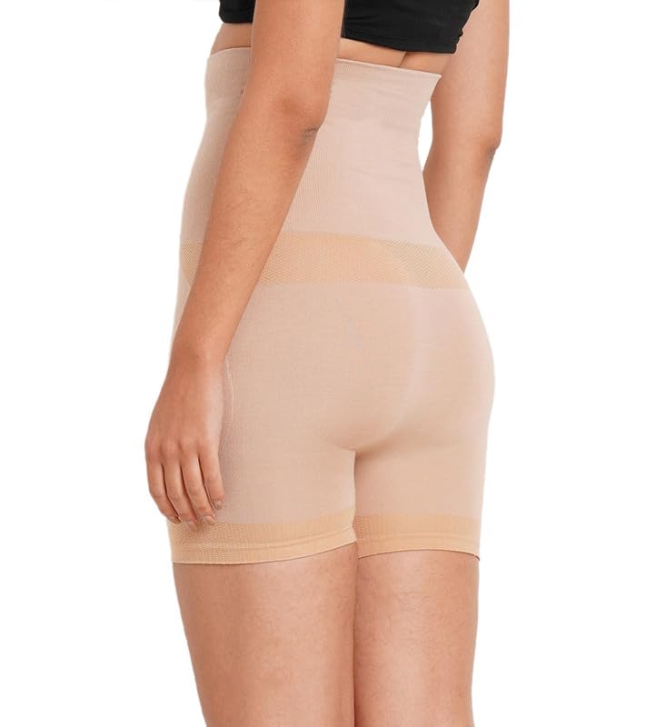Image of Inner Sense Bamboo 4 in 1 Shapewear for Women Tummy and Thigh I High Waist Tummy Tucker for All Day Wear I Pull On Thigh Shapewear for Women Invisible Under Clothing