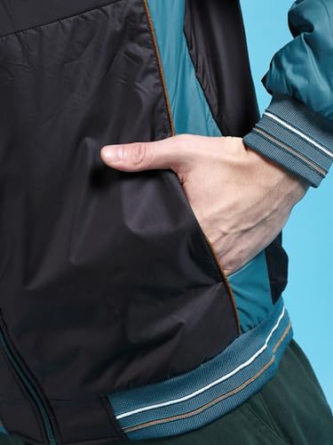 Image of The Indian Garage Co Men Regular Fit Bomber Jacket