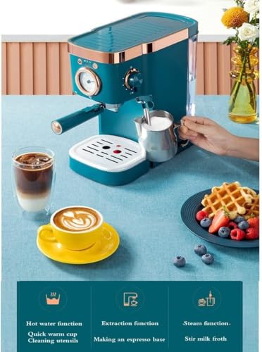 Semi-Automatic Italian Coffee Maker – 20Bar Machine with Steam Milk Frother, Makes Cappuccino/Latte/Mocha/Espresso, Home Mini Size for Fancy Milk Foam - Image 3