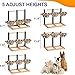 Optyuwah Hundenapf Erhöht für Hunde,5 Höhenverstellbar Hundenapf mit 3X1400ml Edelstahlnäpfen und Holz Erhöhte Hundenäpfe Hundenapfständer Futternapf Futterstation mittel große Hunde Fressnapf