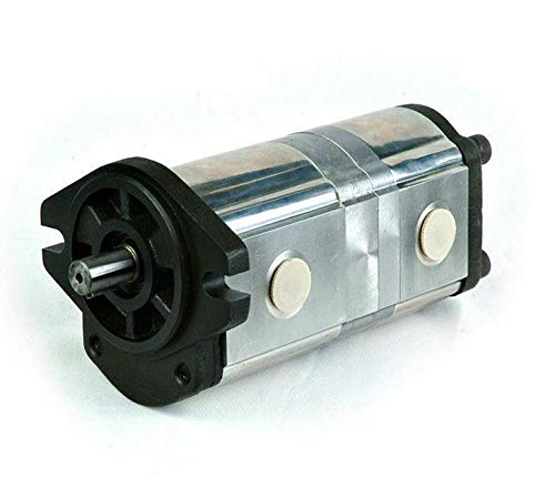 Dynamic Gear Pump Double 2 Bolt SAE A Mount, 3/4" Keyed Shaft, CW Rotation, SAE 12 Inlet, SAE 10 Outlet, 0.962 CID & 0.45 CID, 615986041512, 252598