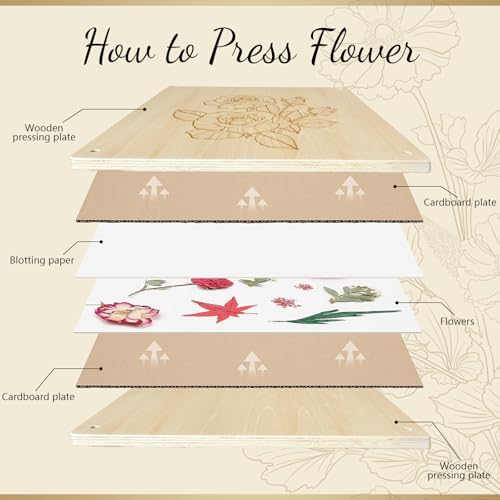 Gtqyyf FL001 Extra Large Flower Press Kit 10.8 X10.8 Inches thumb #1