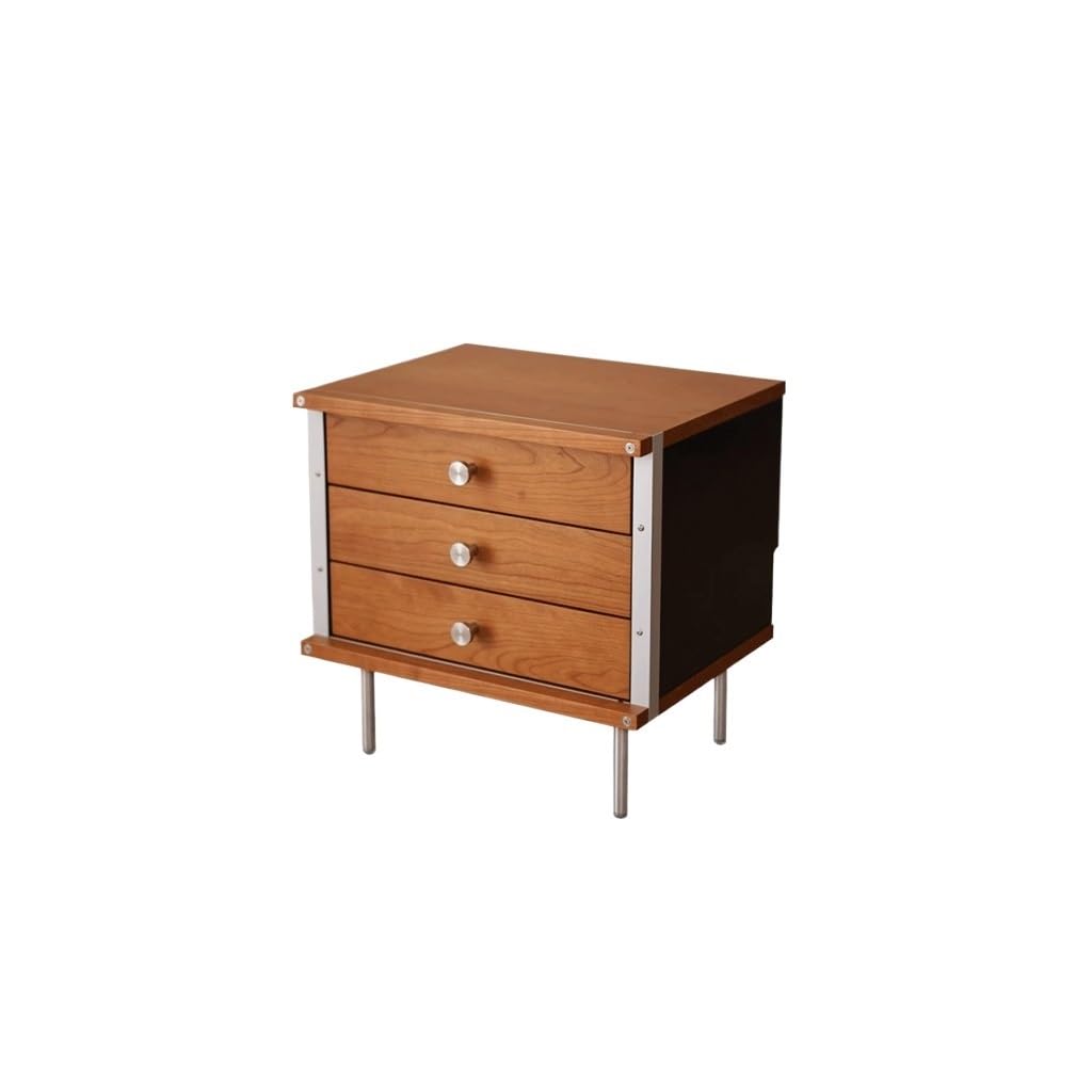 sdneNest Bedside Table Bedside Table Small Solid Wood Home Bedroom Living Room Sofa Side Cabinet Storage Drawer Cabinet Bedside Tables for Bedroom