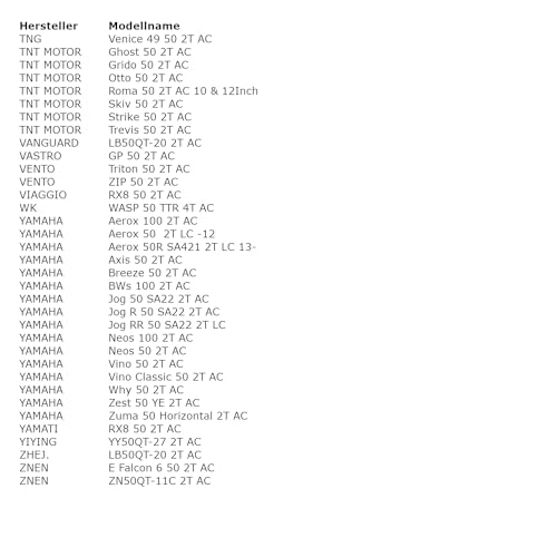 Area1 Ersatz Membranblock China 2 Takt kompatibel mit Aerox Neos Jog, RS Ultima, GT Union, F10 F12 F15 (50ccm / 2Takt)