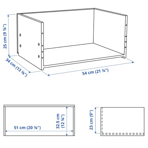 Image of IKEA BESTA Drawer frame, white stained oak effect, 60x25x40 cm (23 5 /8x9 7 /8x15 3 /4 inch)