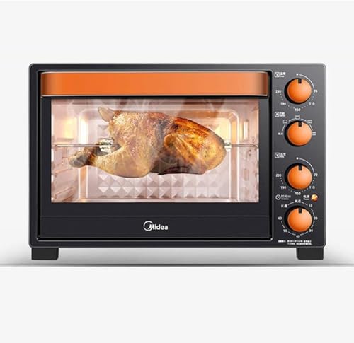 Horno Tostador Eléctrico, Mini Hornos Horno Eléctrico De Gran Capacidad Giratorio De 360 ​​​​° De 32 Litros, Horno De Hornear Pequeño De Gran Capacidad De 32 L for El Hogar, Potencia 1500 W Horno Mult