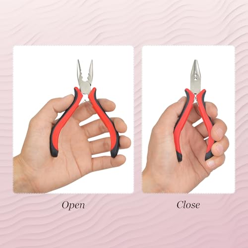 Hair Extensions Pliers 3-Hole Hair Pliers for Micro Nano Ring Opener and Removal Tools 4 Hair Extensions Pliers 3-Hole Hair Pliers for Micro Nano Ring Opener and Removal Tools - Image 4