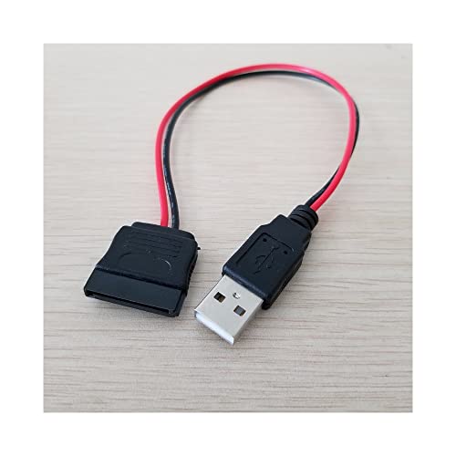 Cable adaptador USB macho a SATA hembra 30 cm 18AWG miniatura 4