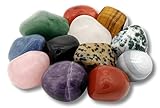 TOLLE AUSWAHL - in diesem Set ist jeweils ein Stein enthalten von: Baumachat, Bergkristall, Amethyst, Dalmatinerjaspis, Aventurin, Blauquarz, Tigerauge, Karneol, Onyx, Grauer Achat, Roter Jaspis und Rosenquarz. Die Größe beträgt ca. 2-3 cm pro Stein.