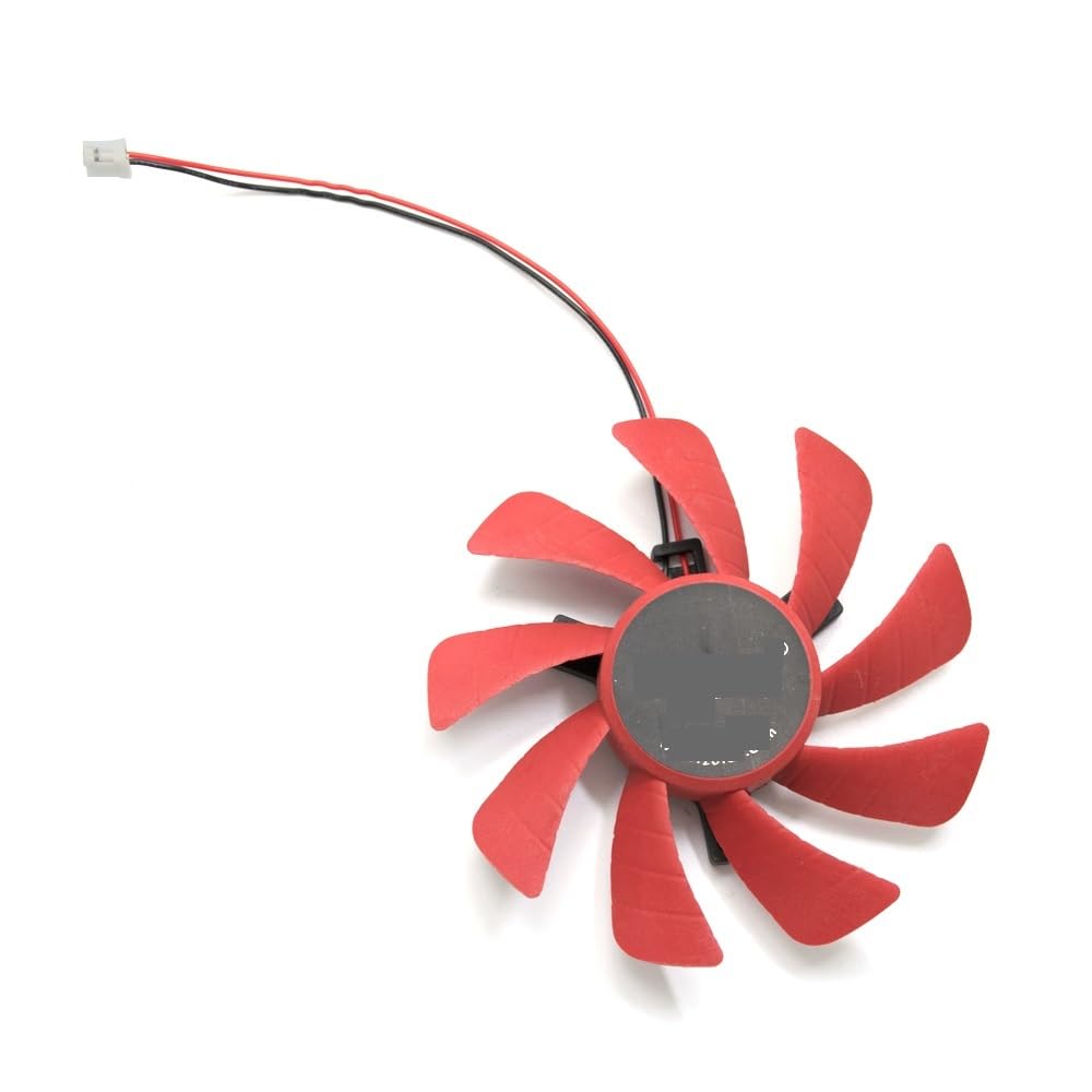 Graphics Card Video Card Fan for GTX 1050 Mini 2GB GTX 1050 Ti Mini 4GB T129215SH 85MM 2Pin Graphics Card Replacement Cooling Fan(Original Fan)
